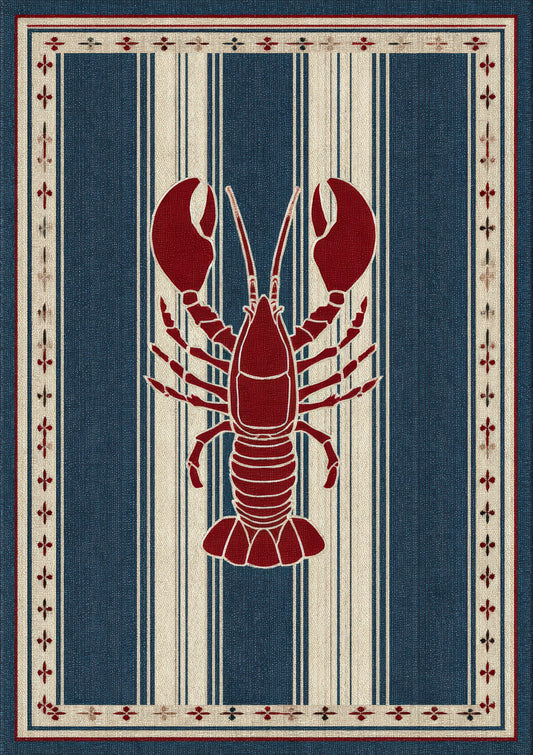 Lobster Print, Nautical Bathroom Wall Art