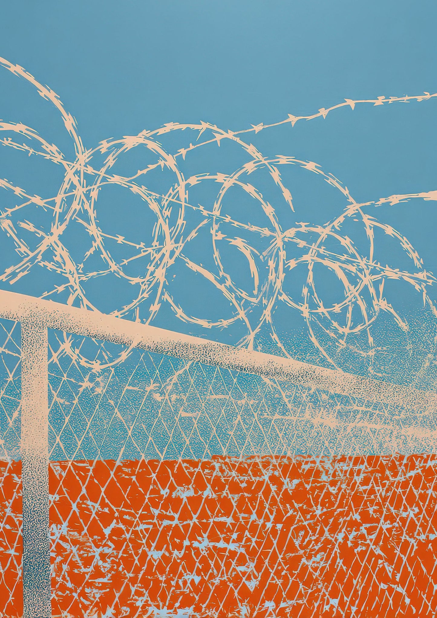 Chain Link Print, Pop Art Wall Art