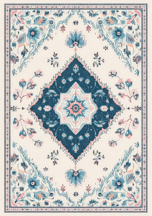 Blue Persian Print, Heritage Wall Art