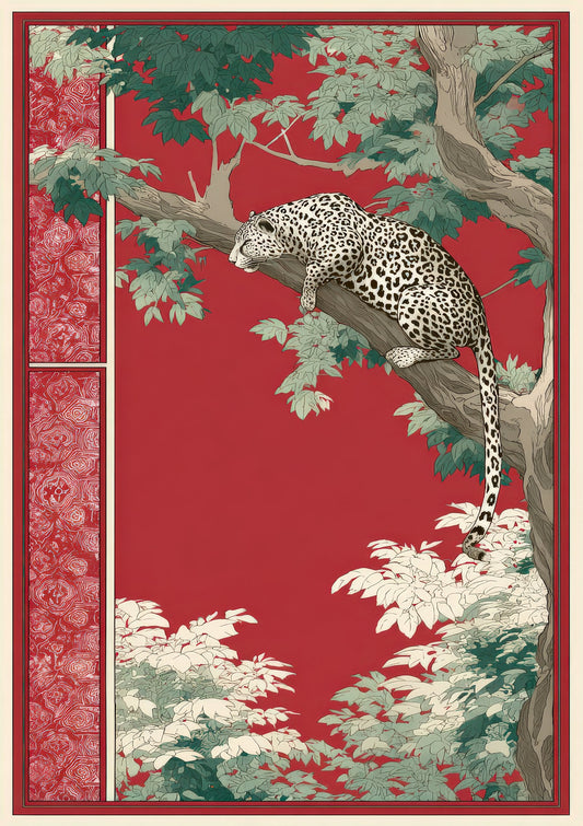 Chinoiserie Bird Print, Oriental Wall Art
