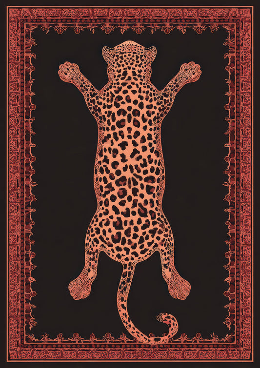 Leopard Rug Print, Bold Animal Wall Art