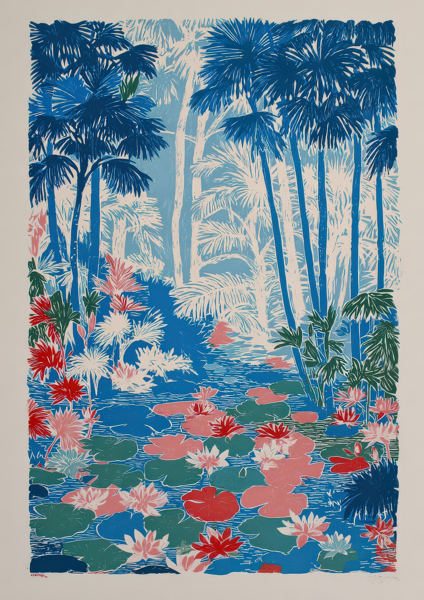 Tropical Jungle Print, Bold Botanical Wall Art