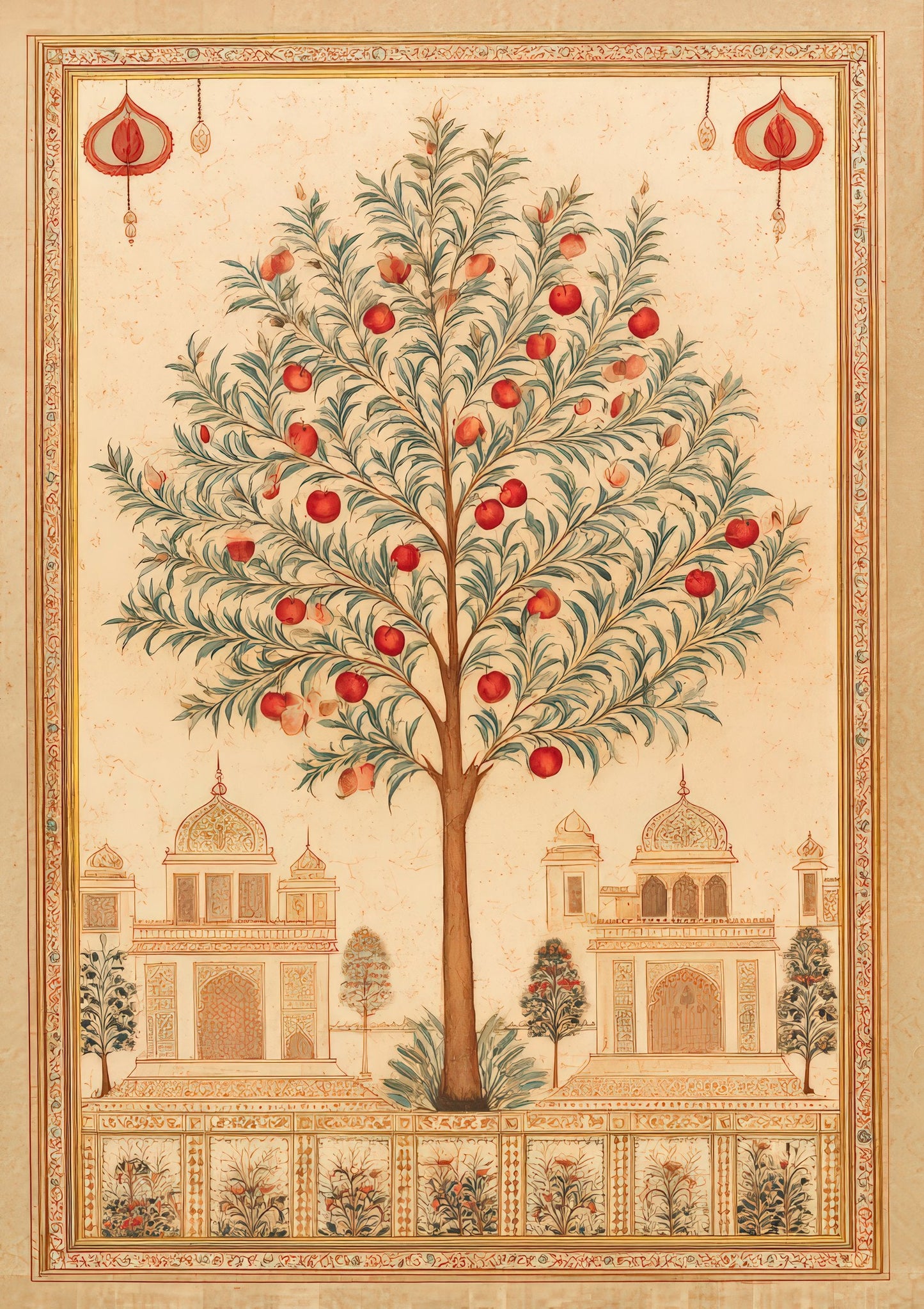 Indian Tree of Life Print, Heritage Wall Art