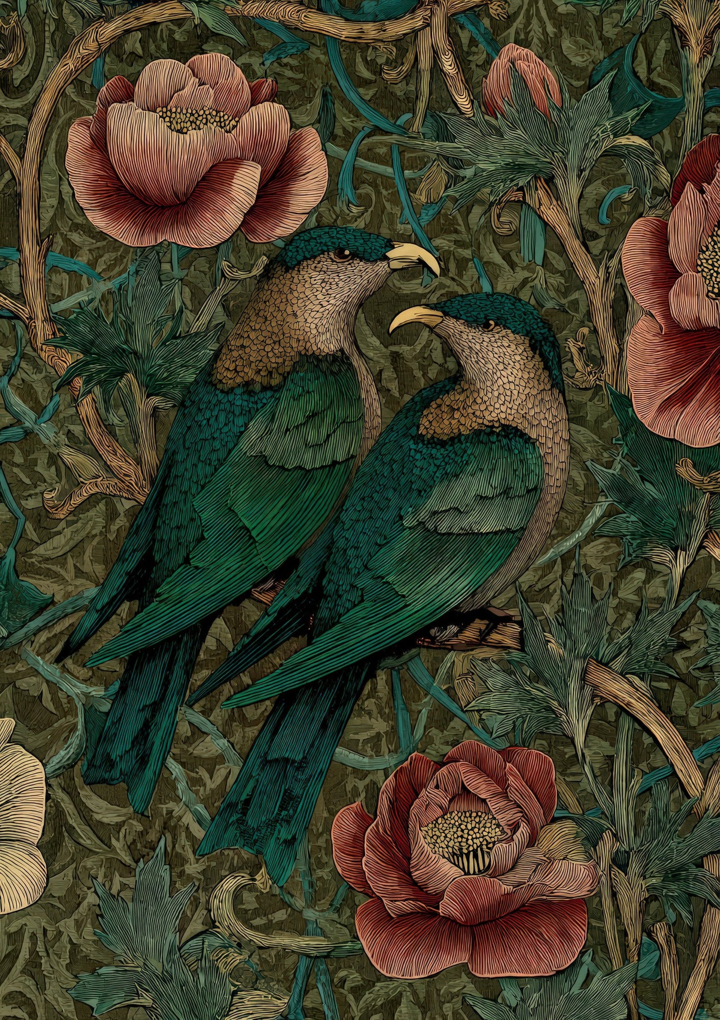 William Morris Birds Print, Heritage Wall Art