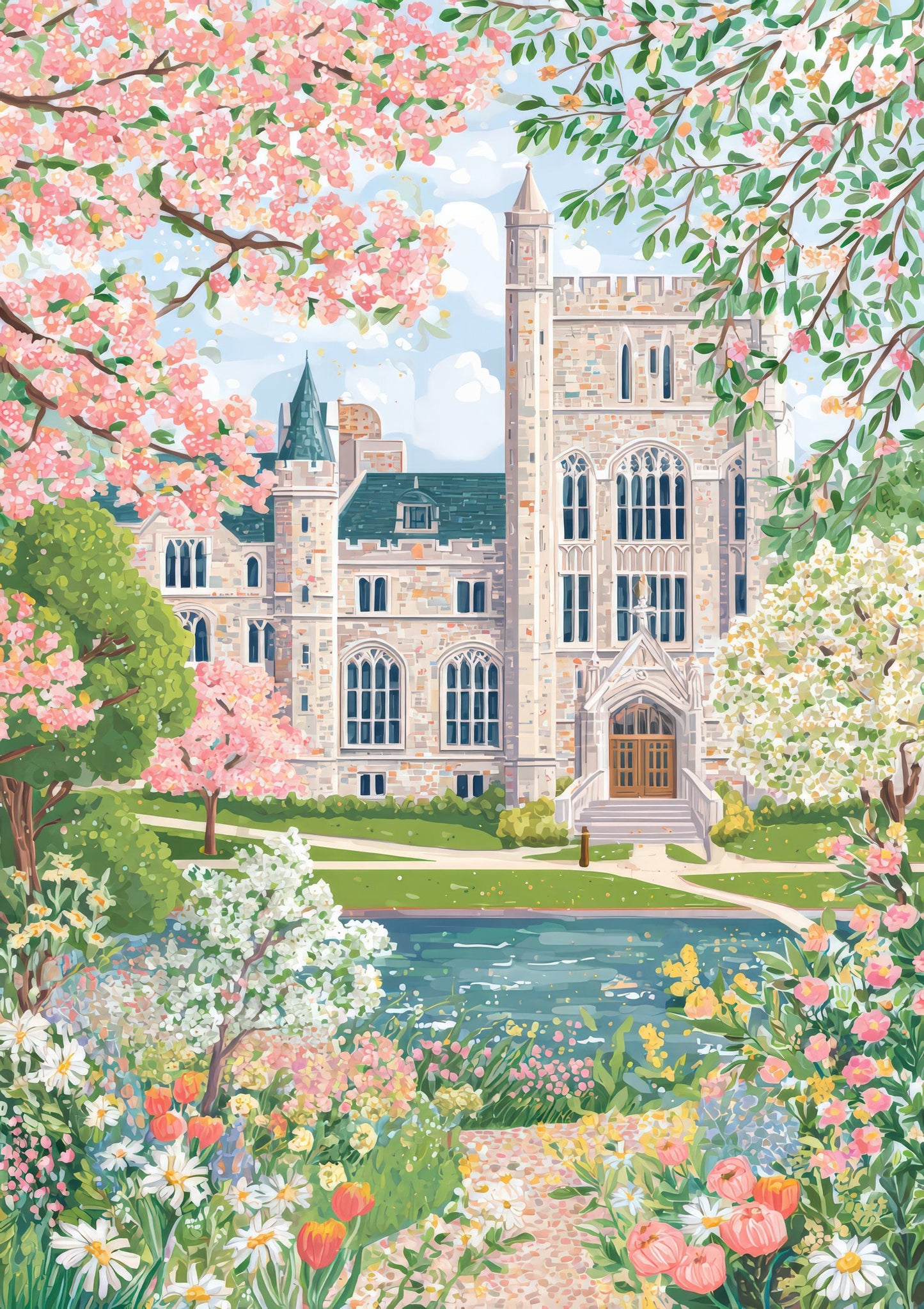 Castle Gardens Print, Travel Wall Art
