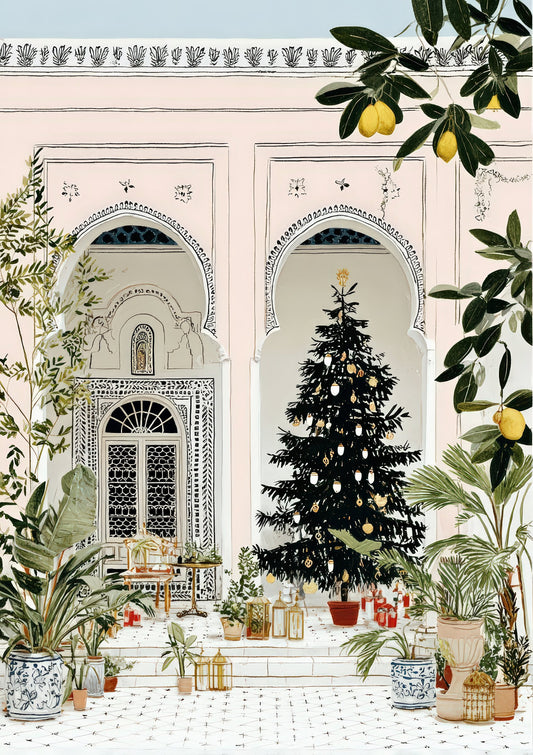 Palazzo Courtyard Print, Travel Wall Art