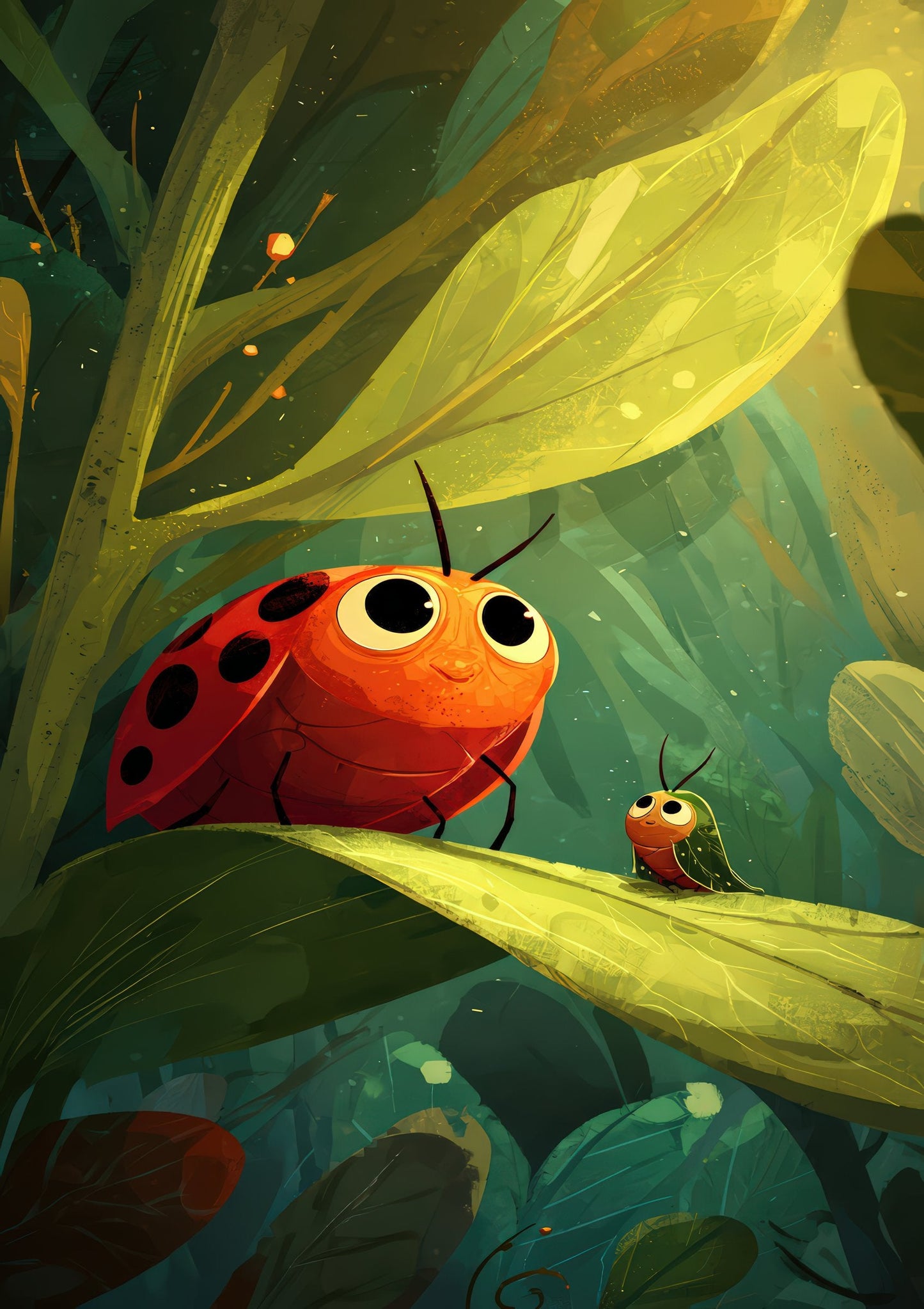 Ladybird Print, Whimsical Nursery Wall Art