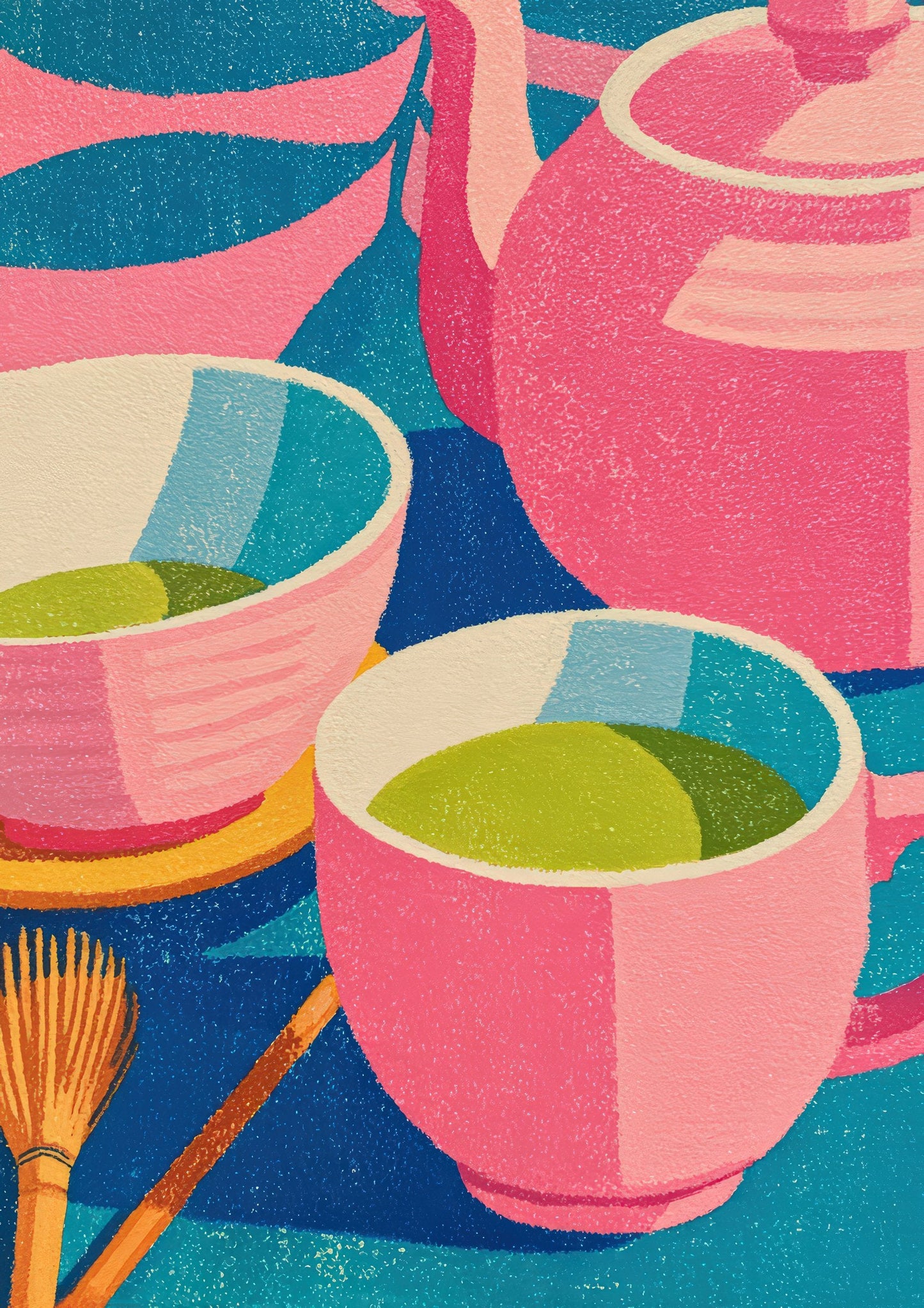 Pastel Still Life Print, Soft Kitchen Wall Art