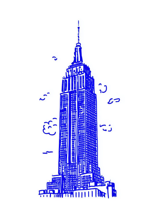 Empire State Building Print, New York Wall Art