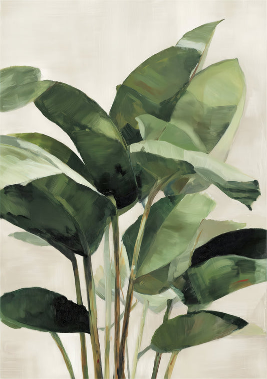 Houseplant Print, Green Botanical Wall Art
