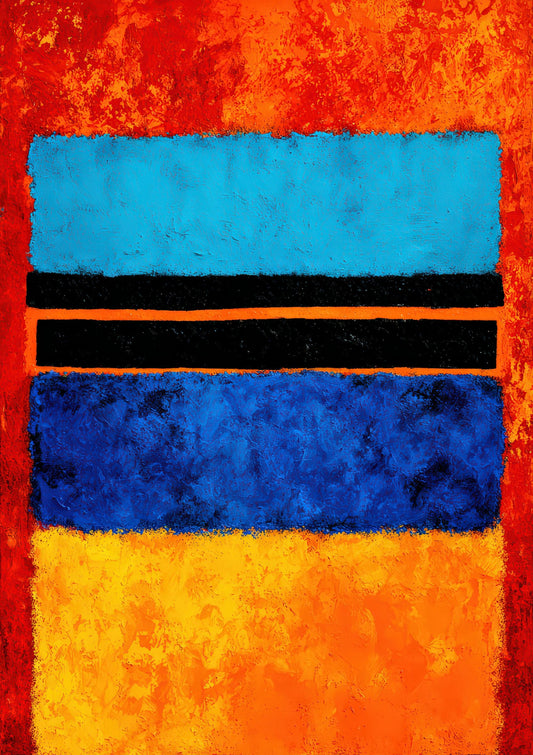 Colour Block Print, Rothko Style Abstract Wall Art