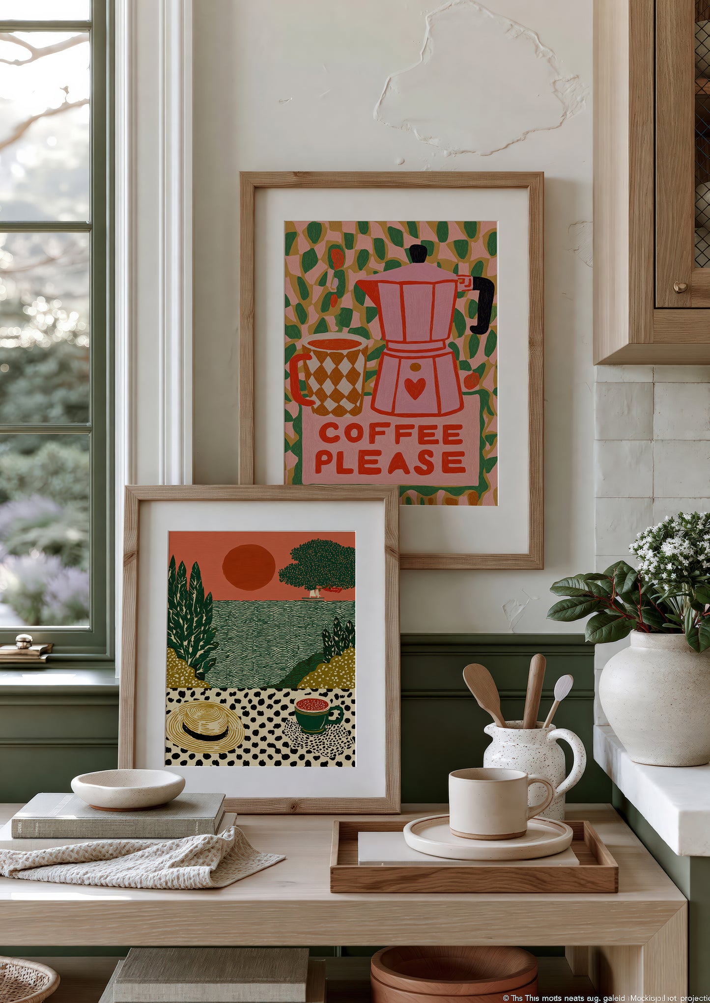 Coffee Please Print, Quote Kitchen Wall Art